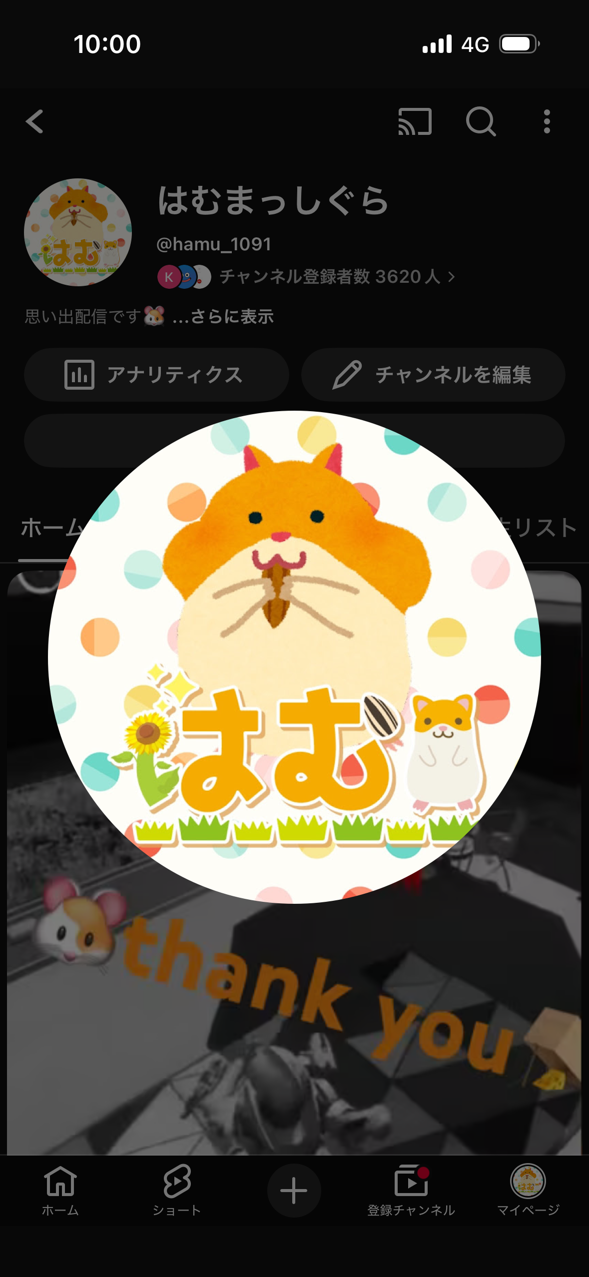 YouTube はむまっしぐら　Twitch hamu_1091